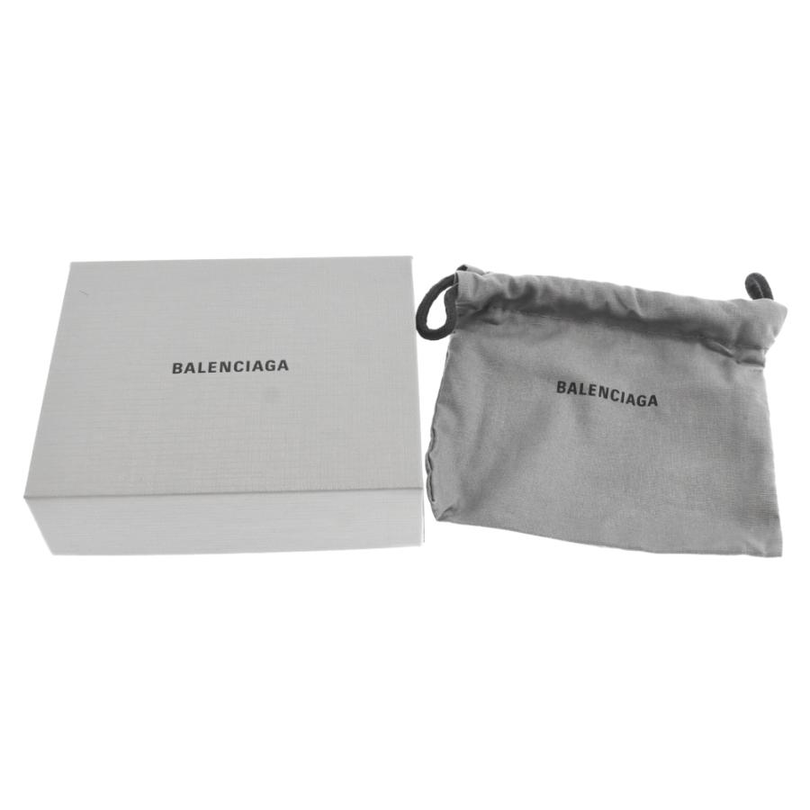 BALENCIAGA バレンシアガ Lether Logo Wallet 672184 シルバーロゴ