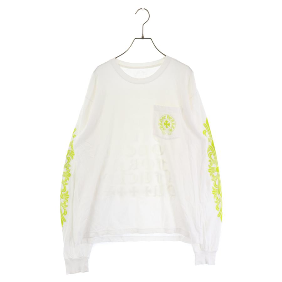 CHROME HEARTS クロムハーツ CH L/S Tee ネオン英字バックプリント長袖 