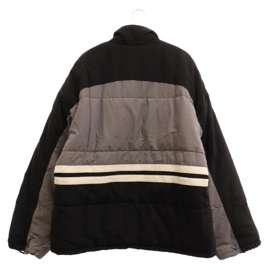 BALENCIAGA バレンシアガ Black Padded bomber jacket B675462 TK048 ロゴ刺繍 パデットボンバージャケット アウター グレー/ブラック｜shopbring｜02