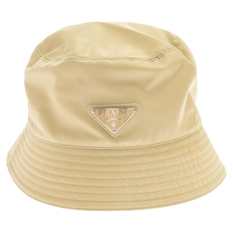 PRADA プラダ Re-Nylon Triangle Logo Plate Bucket Hat 1HC137 2DMI 