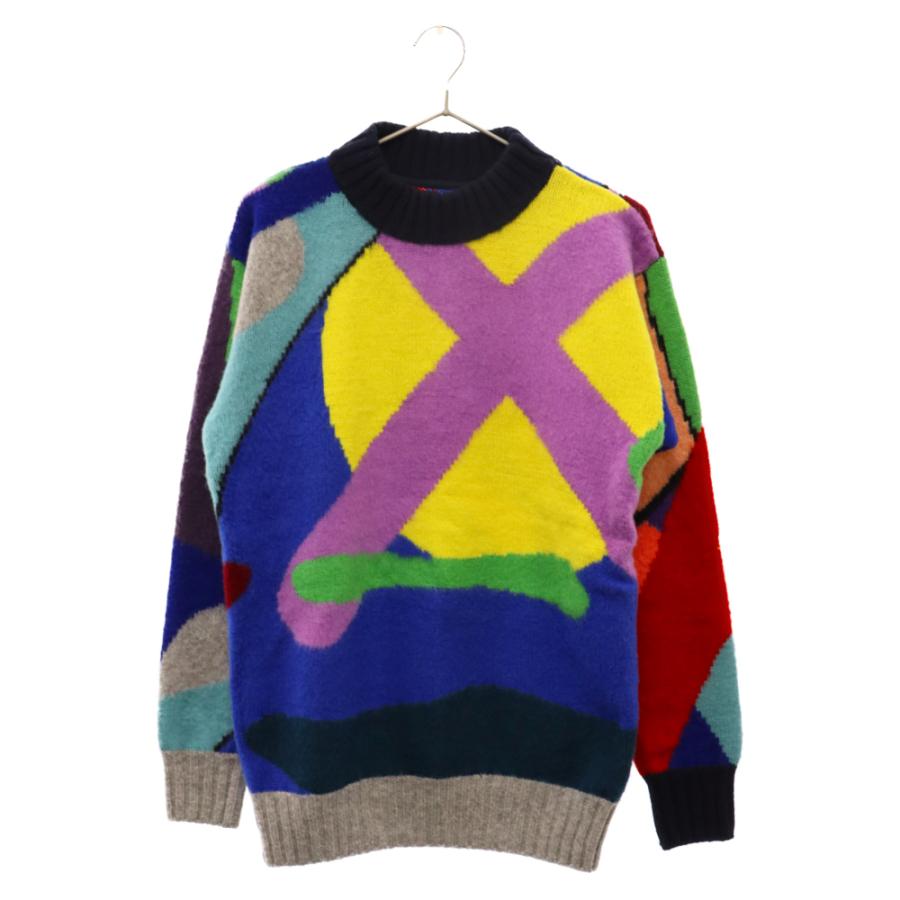 Sacai サカイ 21AW×KAWS Jaqcuard Knit Pullover 21-02579M ジャガード 