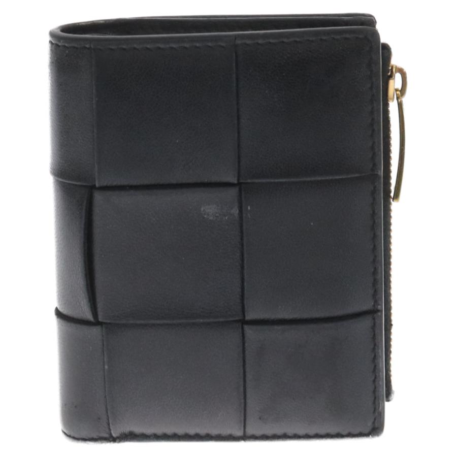 BOTTEGA VENETA ボッテガヴェネタ 二つ折りファスナー レザー 