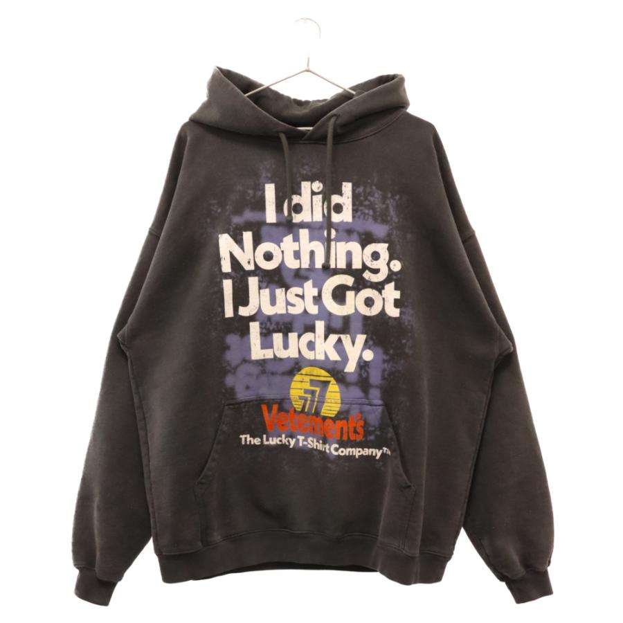 VETEMENTS（ヴェトモン） 22AW アイガットラッキーフーディ プル 