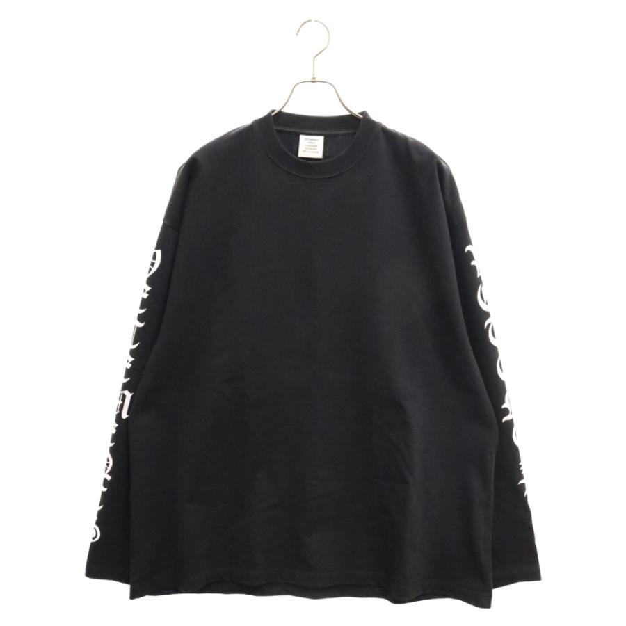 VETEMENTS ヴェトモン 20AW GOTHIC FONT LONGSLEEVE TEE UAH21TR526 