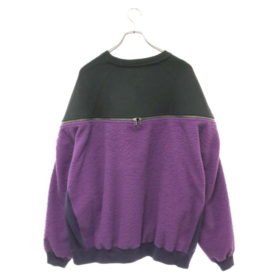 FACETASM（ファセッタズム） 23SS ボア切替 ジッパー クルーネック 