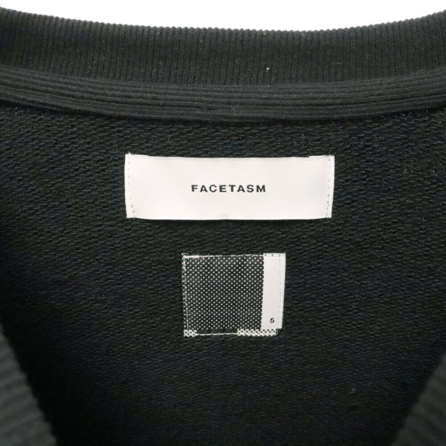 FACETASM（ファセッタズム） 23SS ボア切替 ジッパー クルーネック 
