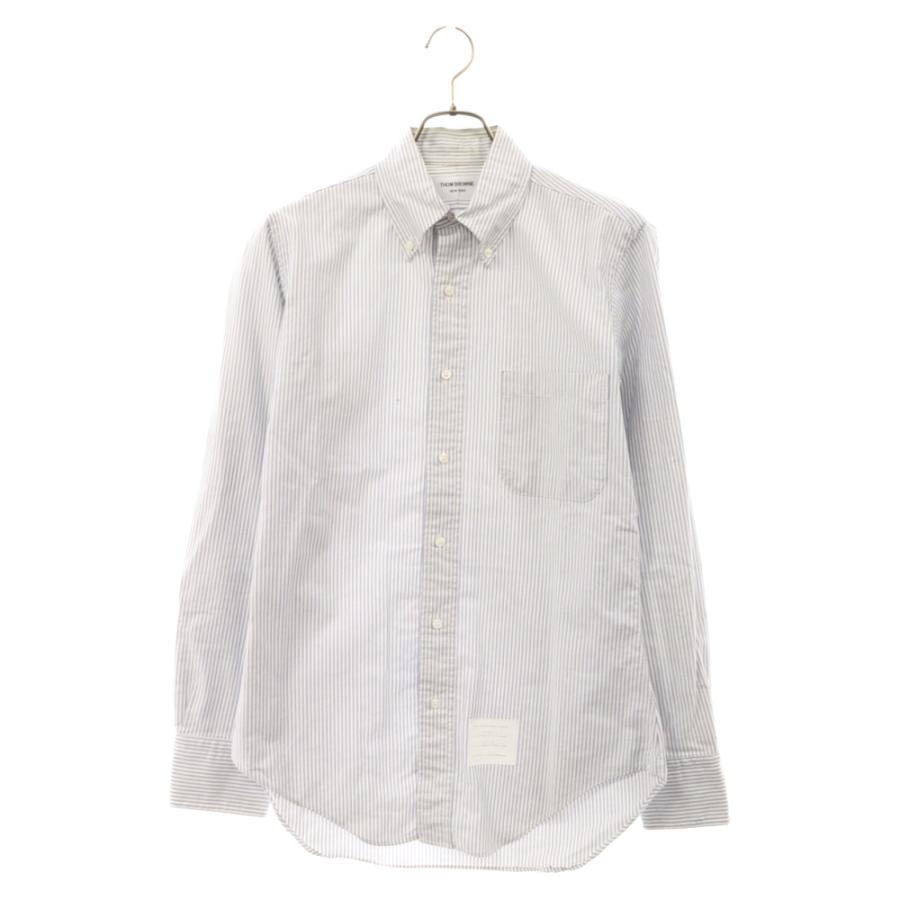 THOM BROWNE（トム ブラウン） ストライプ コットン 長袖シャツ