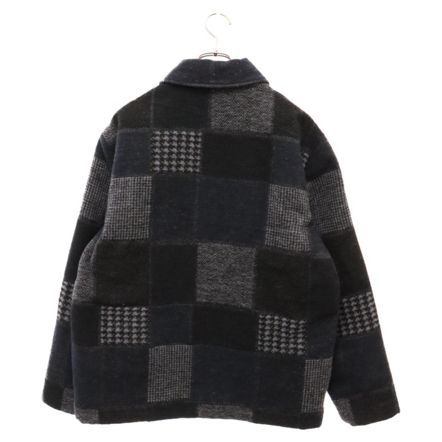 KITH キス パッチワーク ウール コーチジャケット ネイビー 23 KITH キス パッチワーク ウール コーチジャケット ネイビー 23