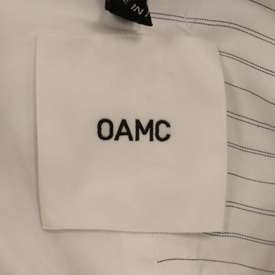 OAMC オーエーエムシー ストライプ ドッキング長袖シャツ ホワイト 