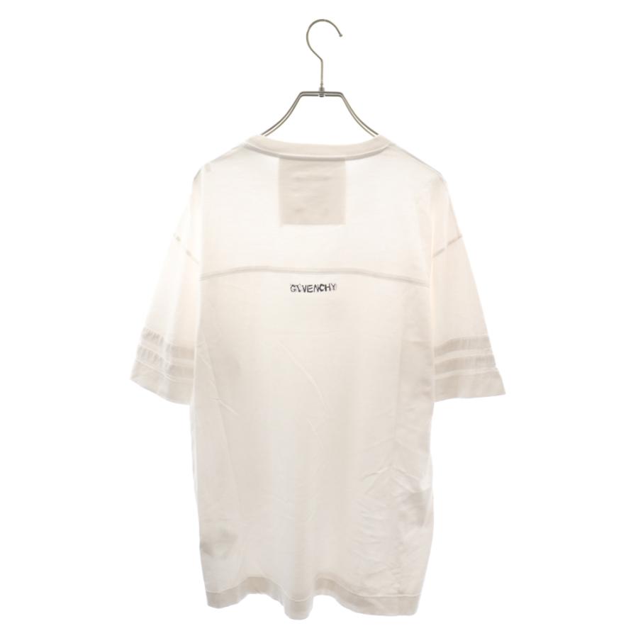 GIVENCHY ジバンシィ Goth Print Oversized T-Shirt ゴス プリント オーバーサイズ Tシャツ ホワイト BM71AG3Y6B｜shopbring｜02