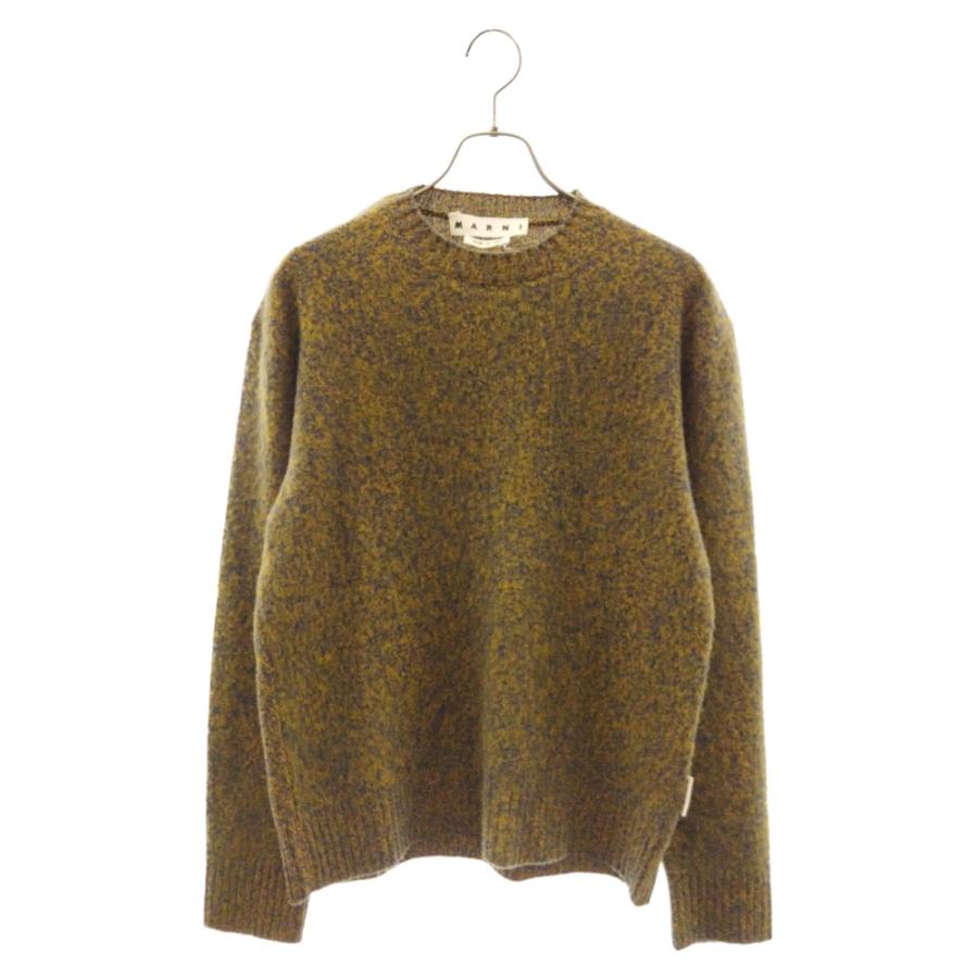 MARNI マルニ 21AW ウールクルーネックニット セーター イエロー 