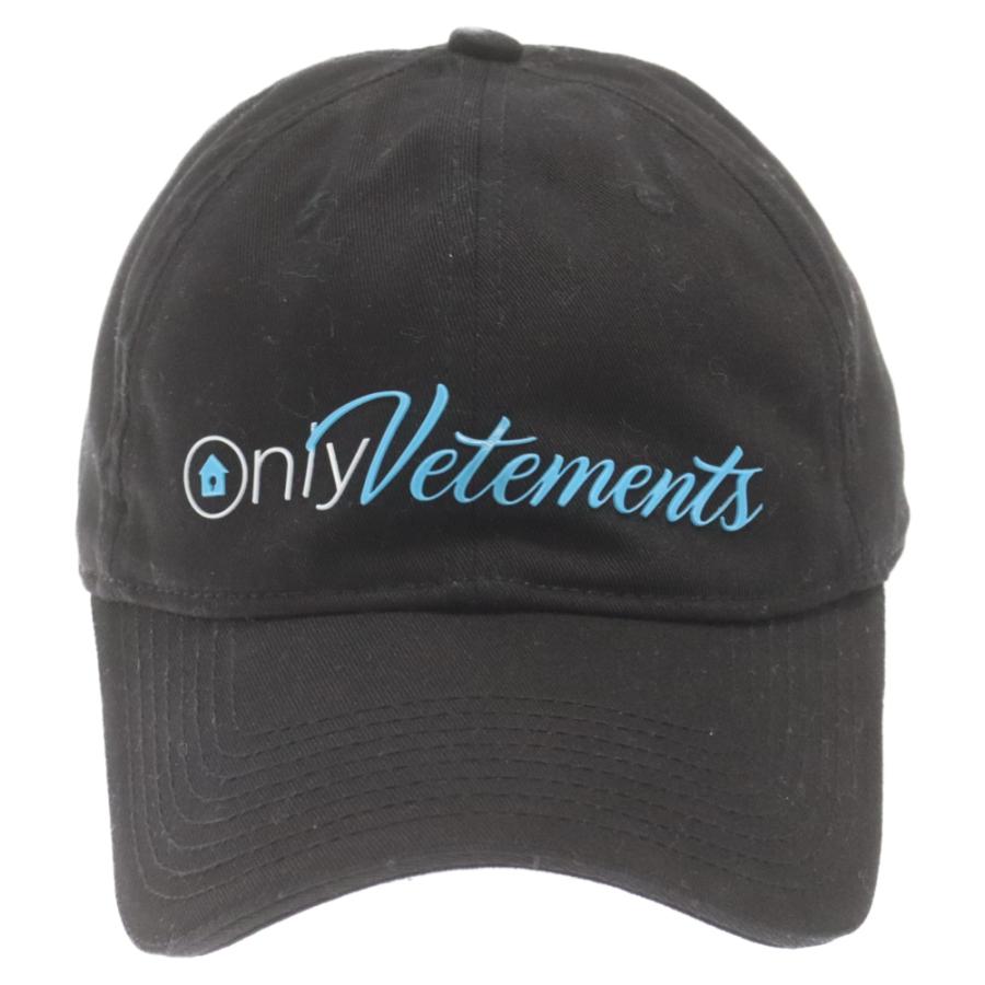 VETEMENTS ヴェトモン ONLY VETEMENTS CAP UA53CA350B ラバーロゴ 