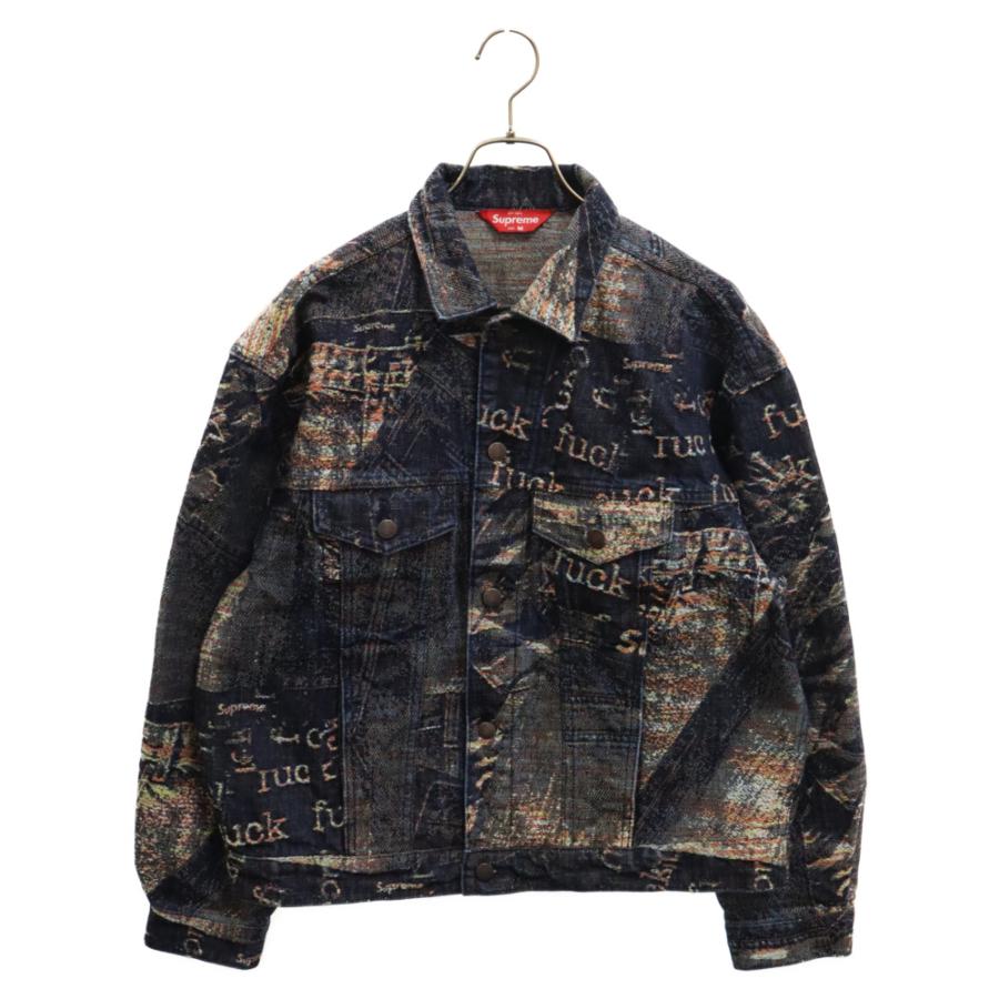 新品 Supreme アーカイブデニムトラッカージャケットTrucker 黒 L Supreme（シュプリーム） 23SS Archive Denim Jacquard Trucker Jacket