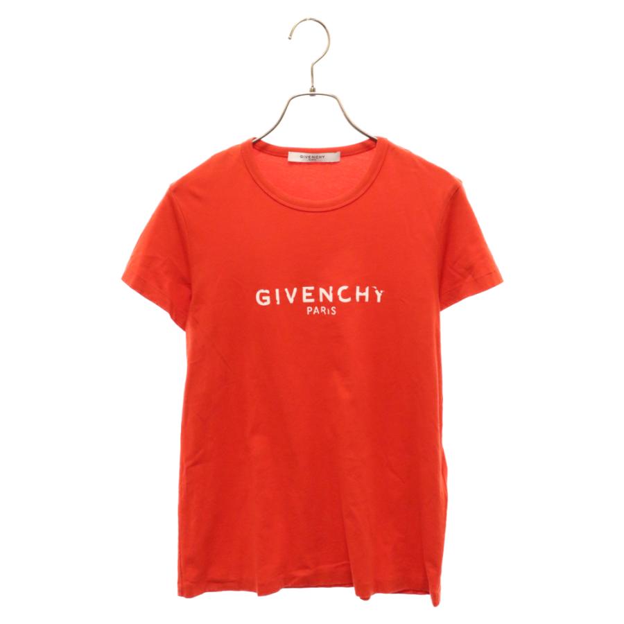 GIVENCHY ジバンシィ デストロイロゴ プリント クルーネック 半袖T 