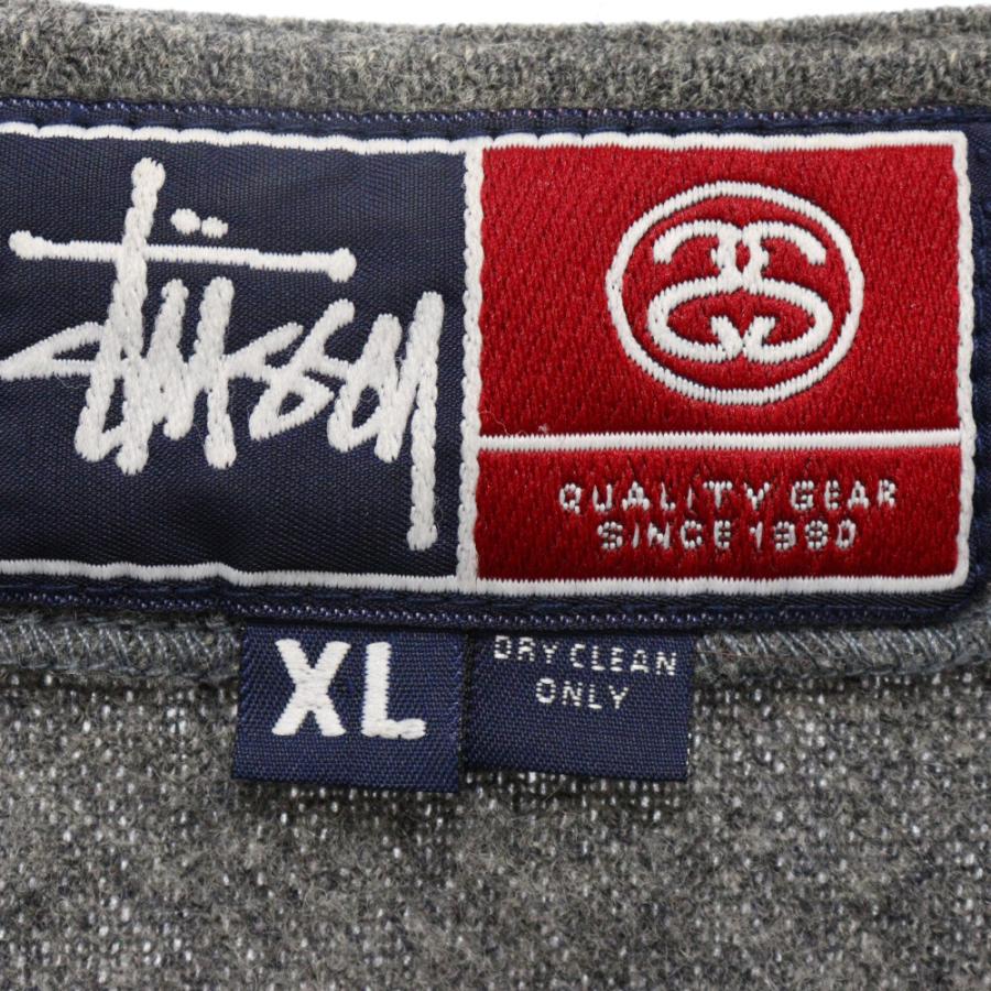 Old STUSSY ベースボールシャツ　18周年　グレー Old STUSSY ベースボールシャツ18周年グレーデッドストック