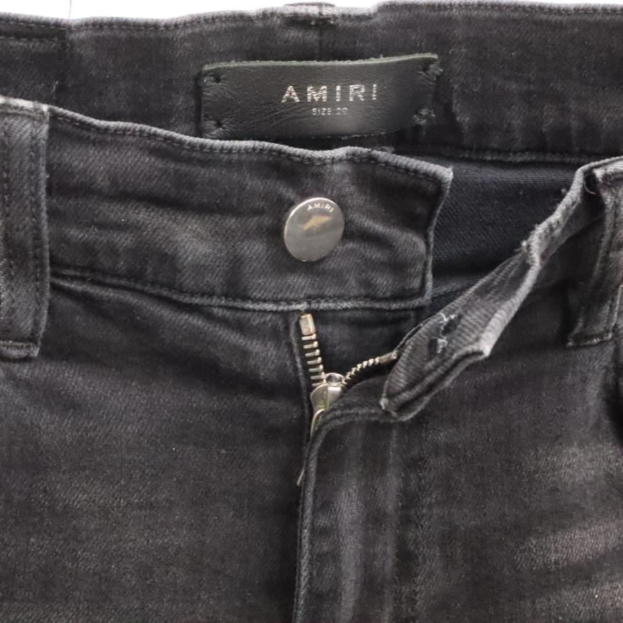 AMIRI アミリ MX1 ダメージ加工 コーティング バイカーデニムパンツ  