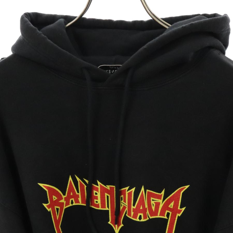 BALENCIAGA バレンシアガ 22SS メタルロゴ プリント オーバー BALENCIAGA バレンシアガ 22SS メタルロゴ プリント オーバー