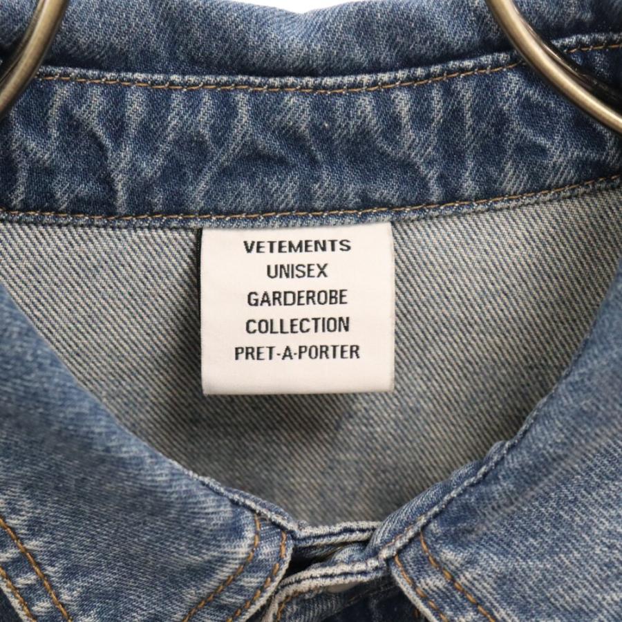 VETEMENTS ヴェトモン 20AW バックロゴ プリント スナップボタン VETEMENTS ヴェトモン 20AW バックロゴ プリント スナップボタン