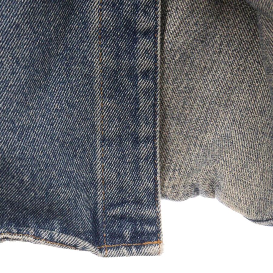 BALENCIAGA バレンシアガ ヴィンテージ 加工 比翼 デニム シャツ  