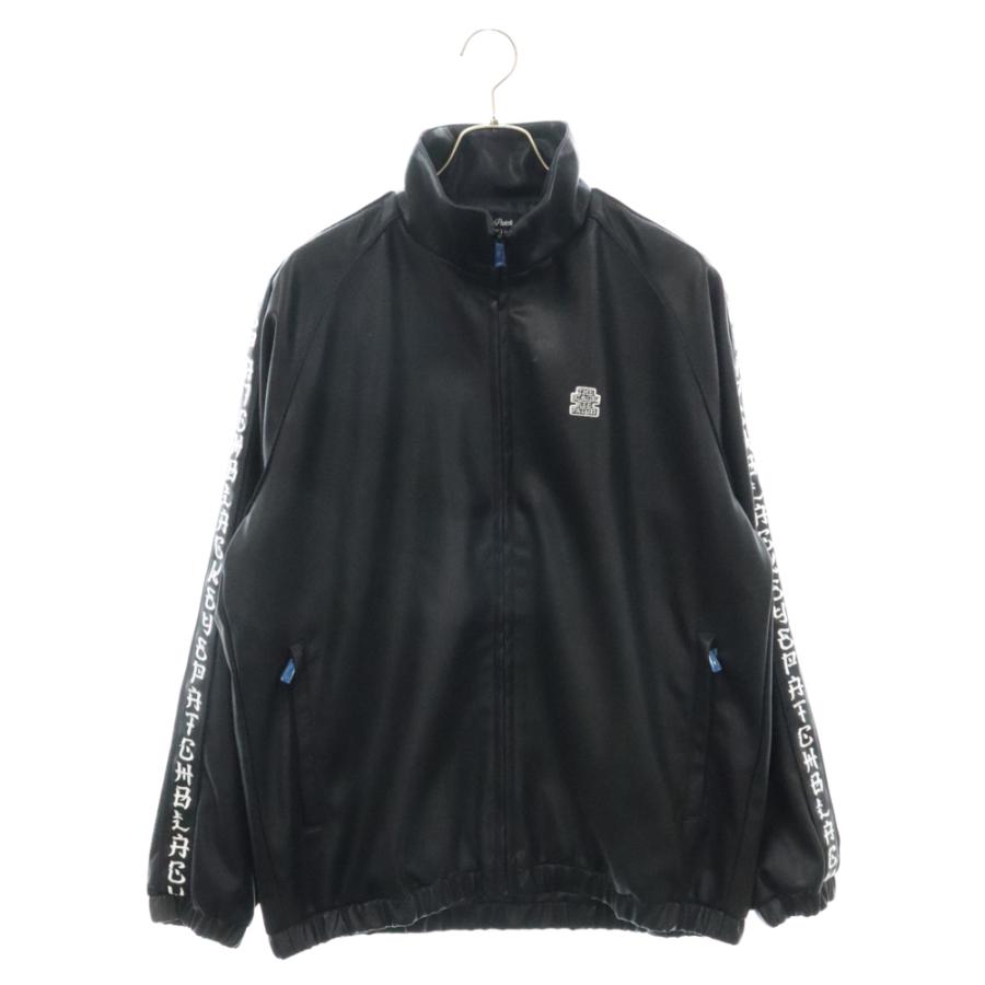 ブラックアイパッチ KANJI TAPED FAUX LEATHER TRACK JACKET ブラックアイパッチ KANJI TAPED FAUX LEATHER TRACK JACKET