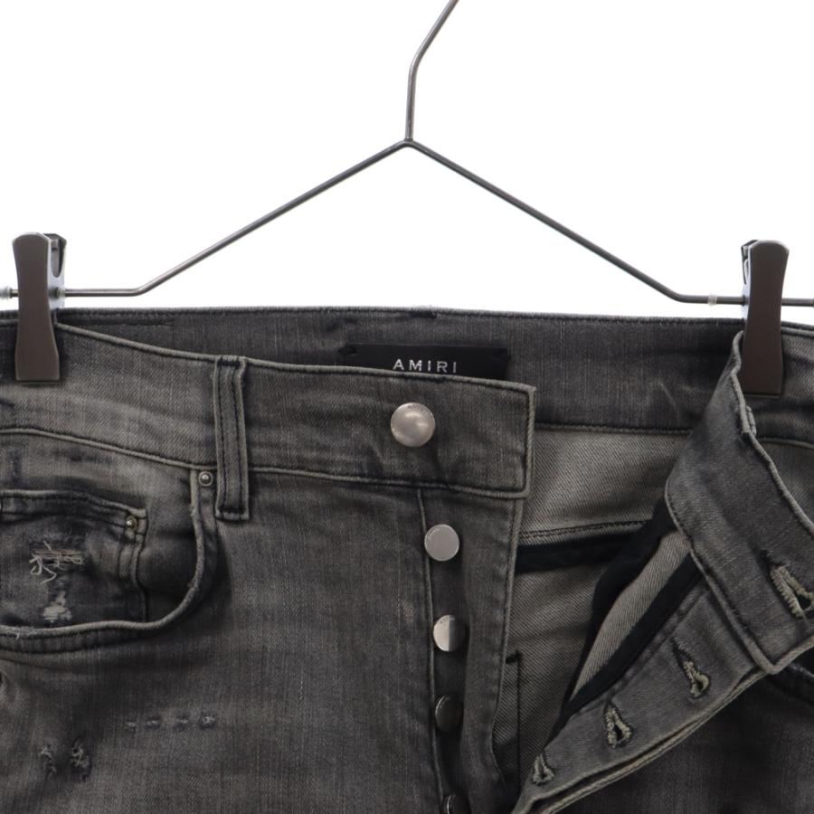 AMIRI（アミリ） MX2 Jeans クラッシュ加工 バイカーデニムパンツ