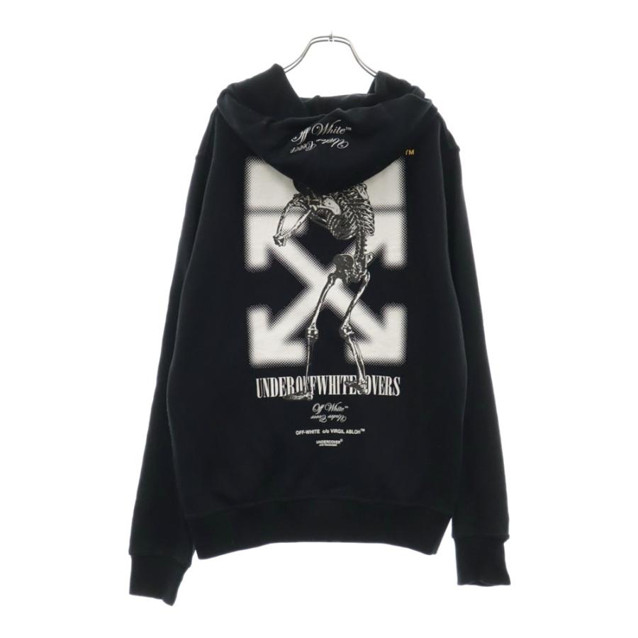 オフホワイト 19AW × アンダーカバー スケルトン プリント ジップ 