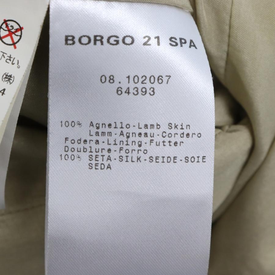 Giorgio Armani レザージャケット ラム 黒タグ BORGO21（GIORGIO 