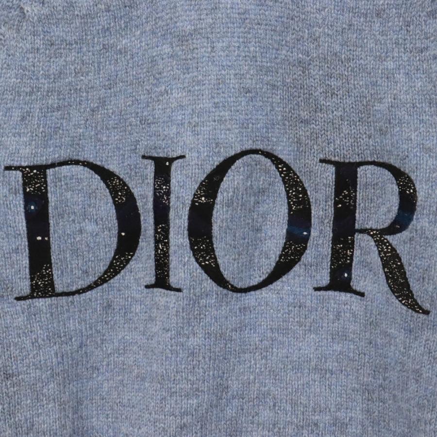 DIOR ディオール 21AW フロントロゴ刺繍 クルーネックニットセーター 