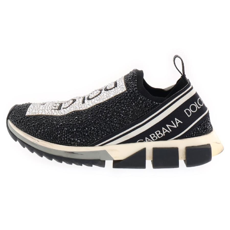 DOLCE & GABBANA ドルチェアンドガッバーナ SORRENTO Crystals ソレント クリスタルローカットスニーカー ブラック CS1724 AZ32 DOLCE&GABBANA（ドルチェ & ガッバーナ） DOLCE & GABBANA ドルチェ