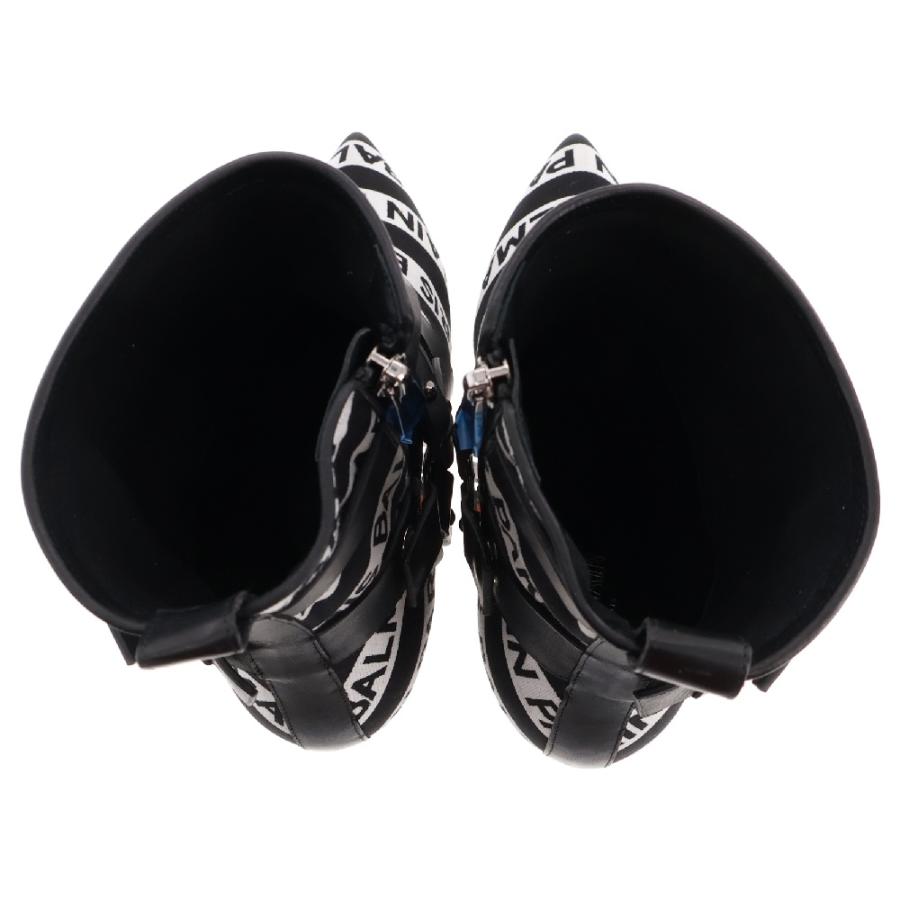 BALMAIN（バルマン） Jiliy Logo Striped Ankie Boots ジリーロゴ 