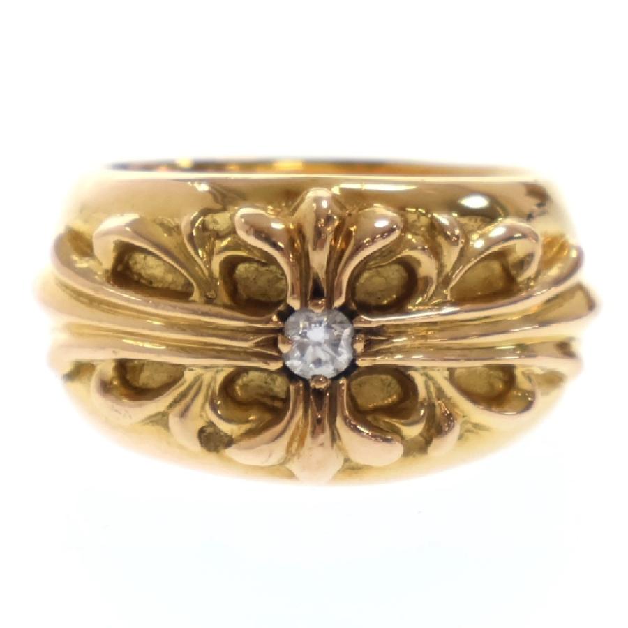 CHROME HEARTS（クロムハーツ） 22K FLRL CRS 1DIA 22Kフローラル