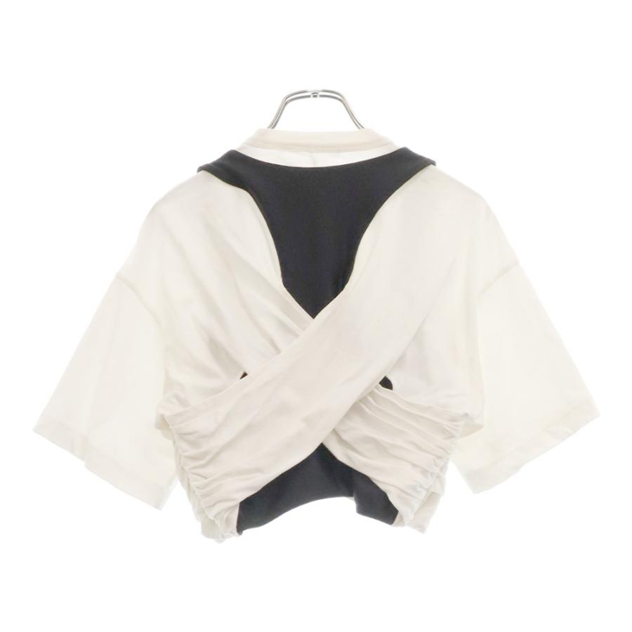 alexanderwang（アレキサンダー・ワン） HYBRID SPORT RACERBACK TOP ロゴトップ半袖Tシャツ ...
