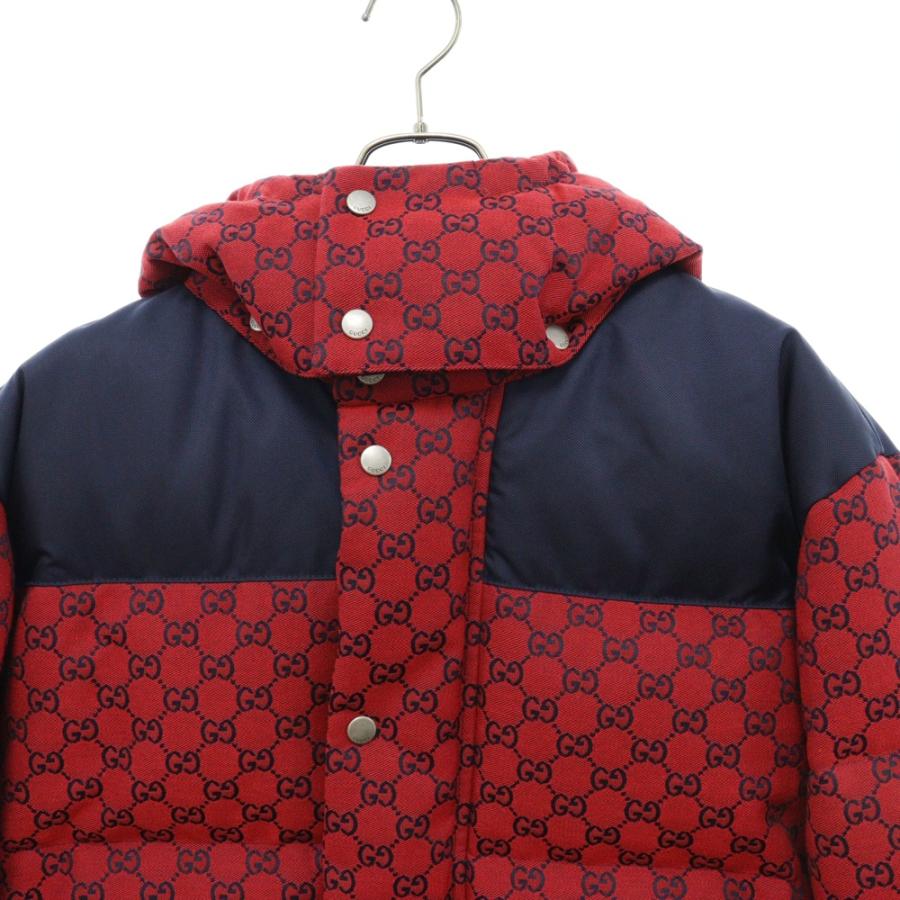 GUCCI グッチ 23AW GGキャンバス ダウンジャケット レッド GUCCI グッチ 23AW GGキャンバス ダウンジャケット レッド