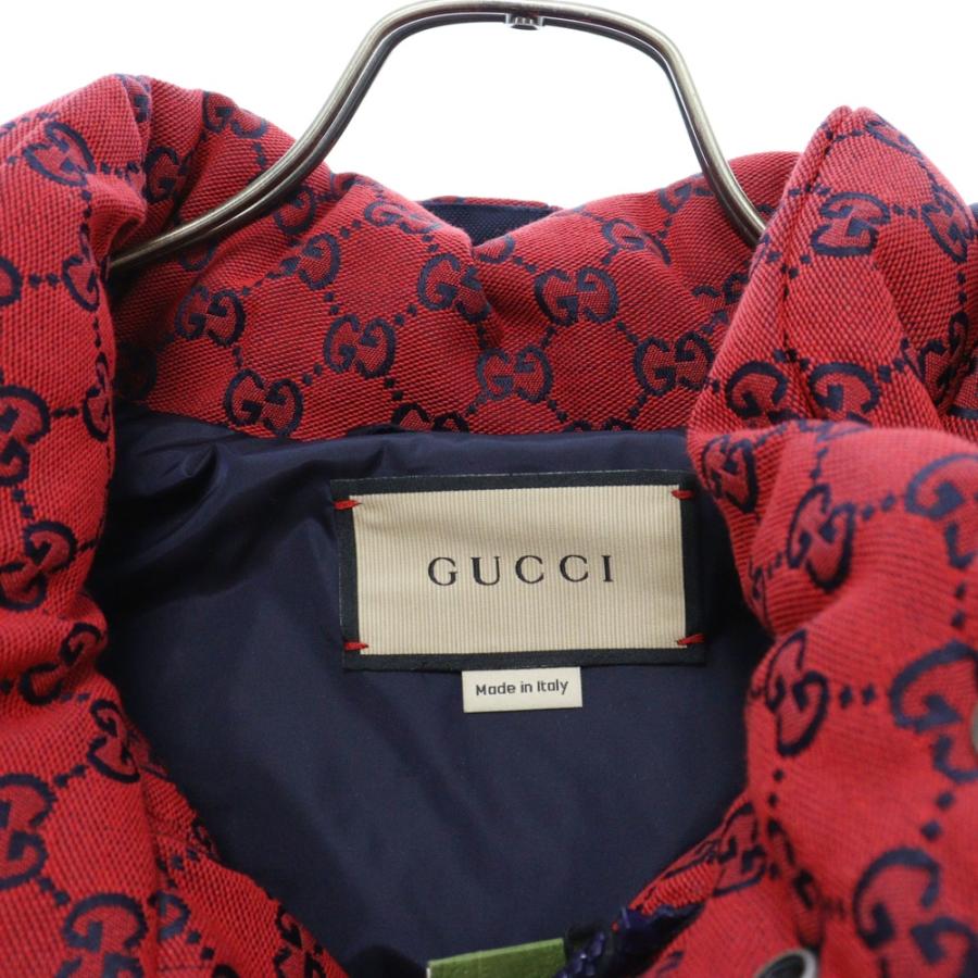 GUCCI グッチ 23AW GGキャンバス ダウンジャケット レッド GUCCI グッチ 23AW GGキャンバス ダウンジャケット レッド