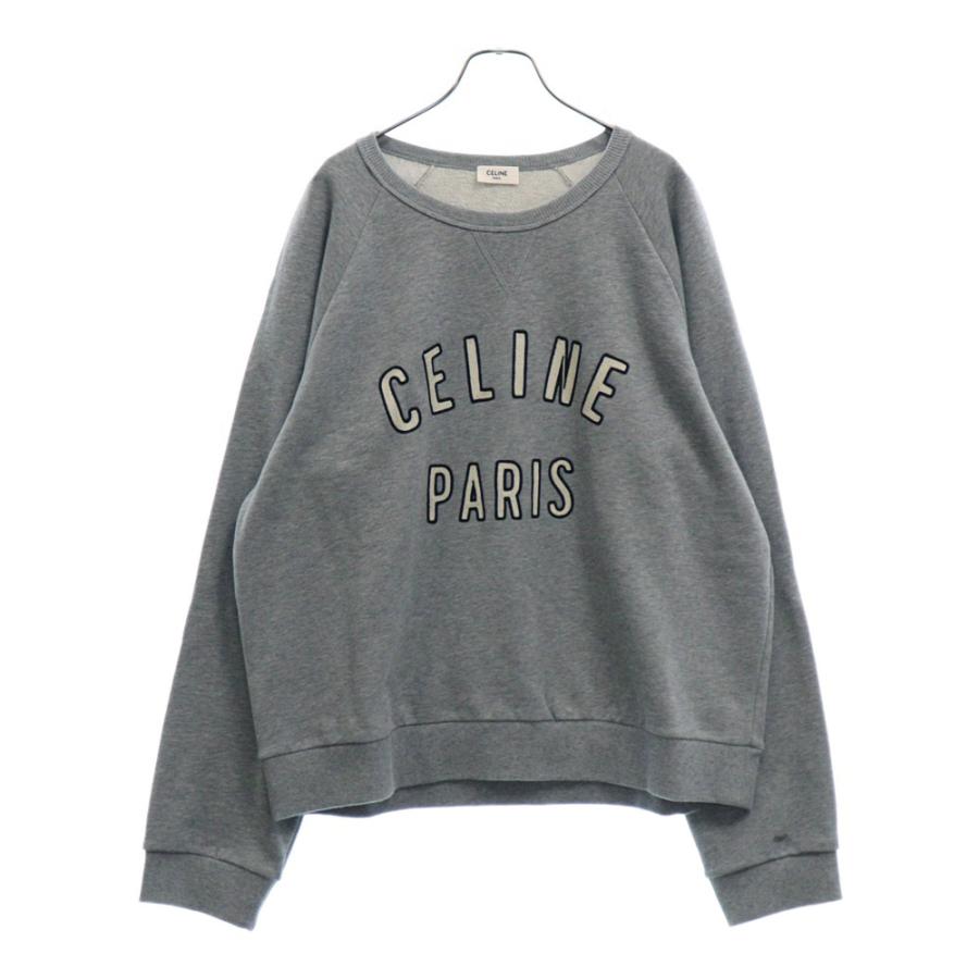 CELINE セリーヌ 23AW フロントロゴ刺繍 スウェットトレーナー CELINE セリーヌ 23AW フロントロゴ刺繍 スウェットトレーナー