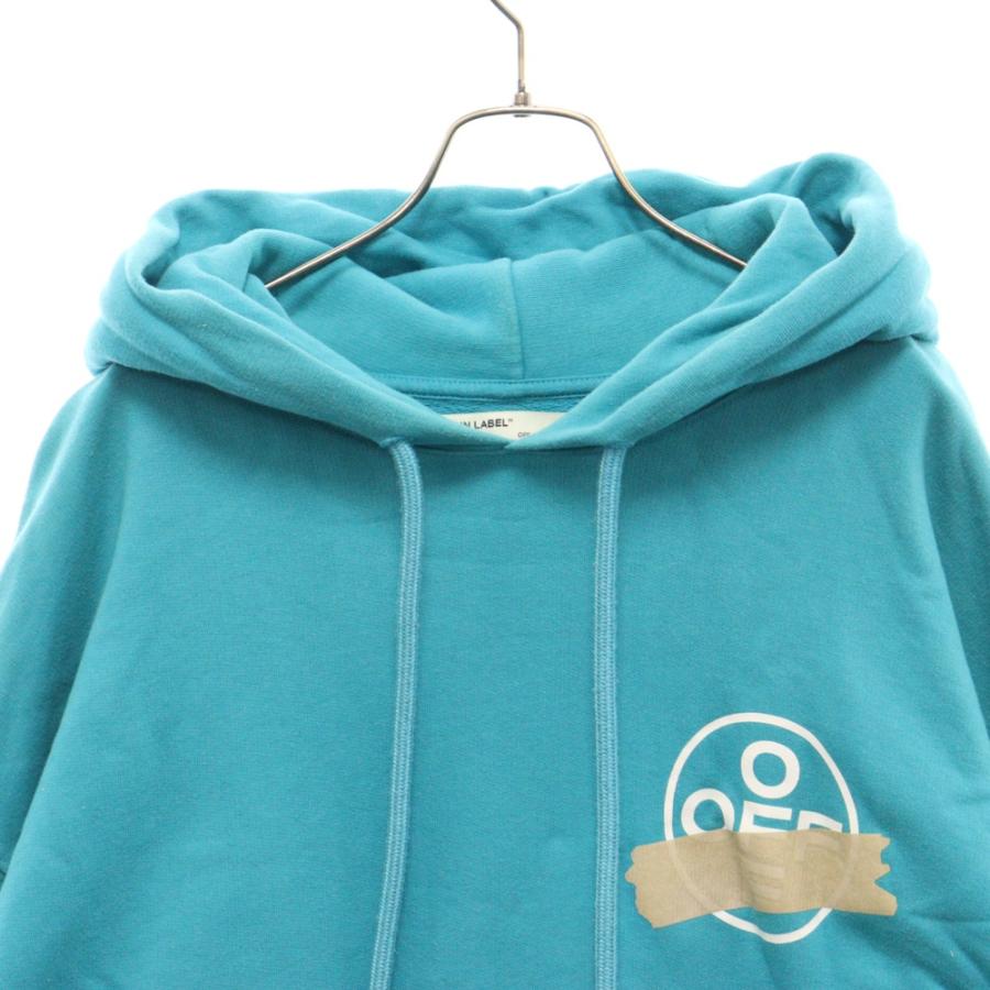 バックテープアロープリント プルオーバー パーカー