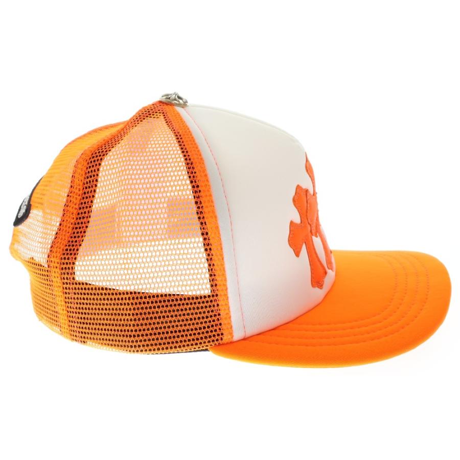 専用 オレンジ クロムハーツ クロスパッチ トラッカー メッシュキャップ CHROME HEARTS（クロムハーツ） CRS PATCH Trucker Cap クロスパッチ