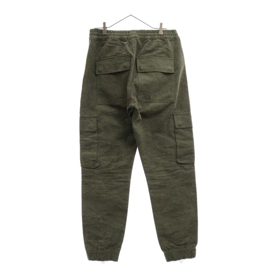 【xxx】ASKYURSELF オリーブグリーン カーゴパンツ ASKYURSELF アスクユアセルフ ARMY 02 CARGO FRONT ZIP MILITARY PANTS