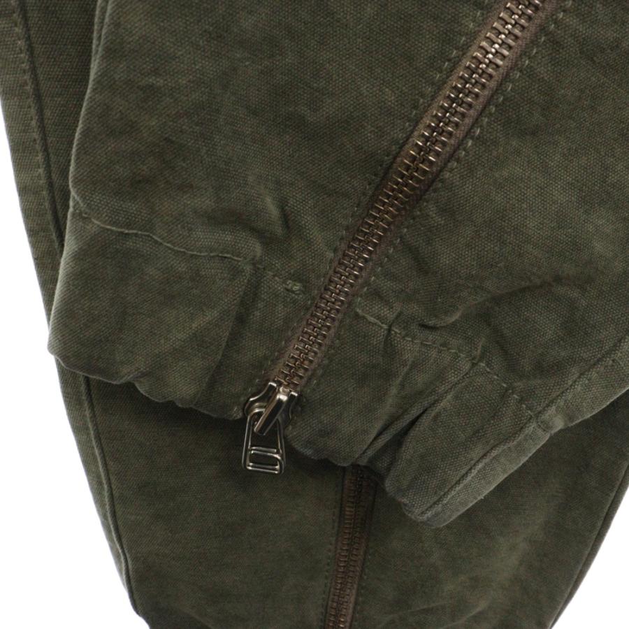ASKYURSELF アスクユアセルフ ARMY 02 CARGO FRONT ZIP MILITARY PANTS 