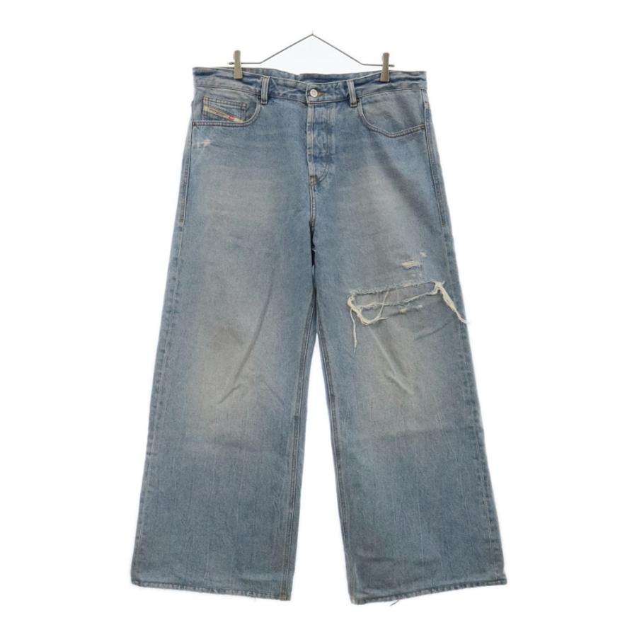 DIESEL（ディーゼル） D-Rise A06371 ダメージ加工 ワイドストレート
