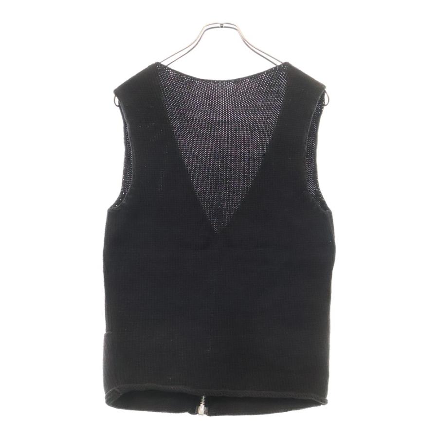 CHROME HEARTS クロムハーツ ダガージップ ニット ベスト ニット XXL ブラック ダガージップ オールドモデル 美品 中古 4b012294 Chrome Hearts - CHROME HEARTS クロムハーツ ダガージップ ニット