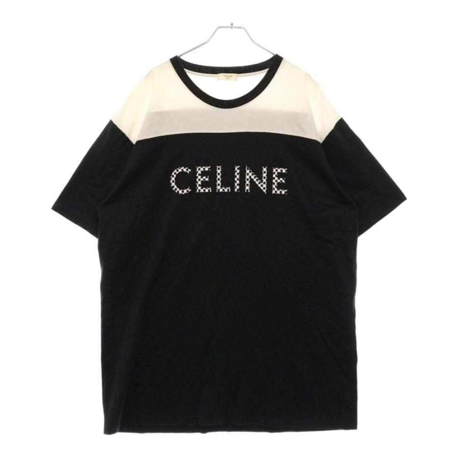 セリーヌフロントロゴTシャツ