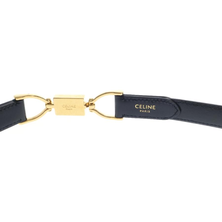 CELINE セリーヌ トリオンフ ロゴ レザーベルト 小物 レディース CELINE セリーヌ トリオンフ ロゴ レザーベルト 小物 レディース
