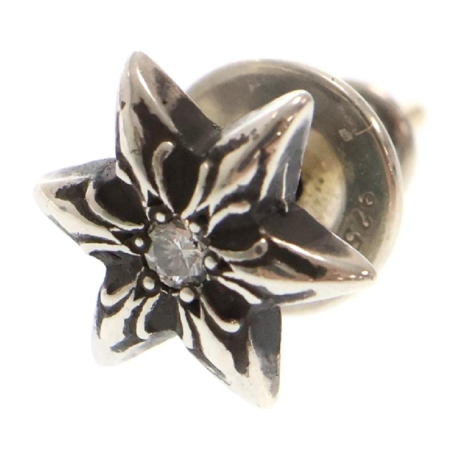 クロムハーツ　ピアス　925 シルバー　CHROME HEARTS ダイヤ入 CHROME HEARTS（クロムハーツ） CHROME HEARTS BABY FAT PAVE DIA