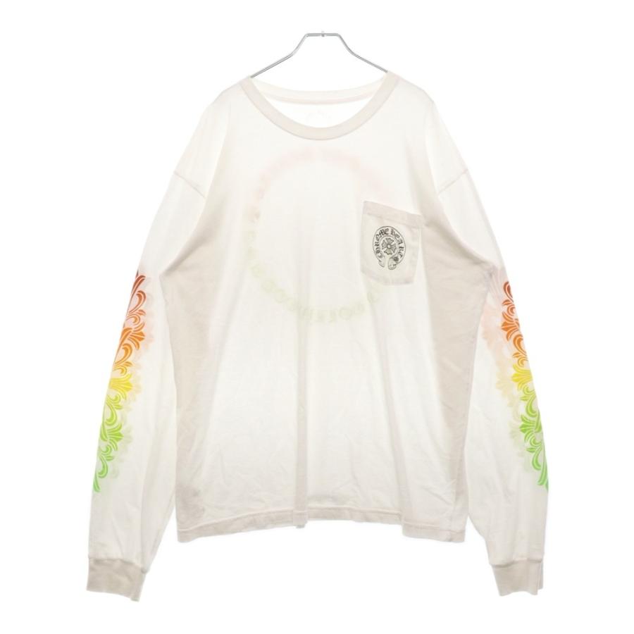 クロムハーツ　chrome hearts グラデーションサークルロゴプリント CHROME HEARTS（クロムハーツ） BACK GRAD CIRCLE LOGO L/S TEE バック