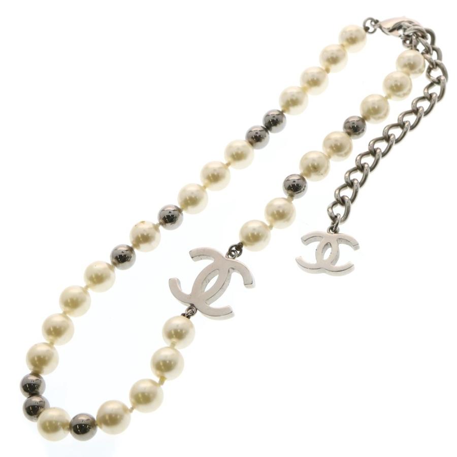 CHANEL（シャネル） ココマーク パールネックレス シルバー : BRING