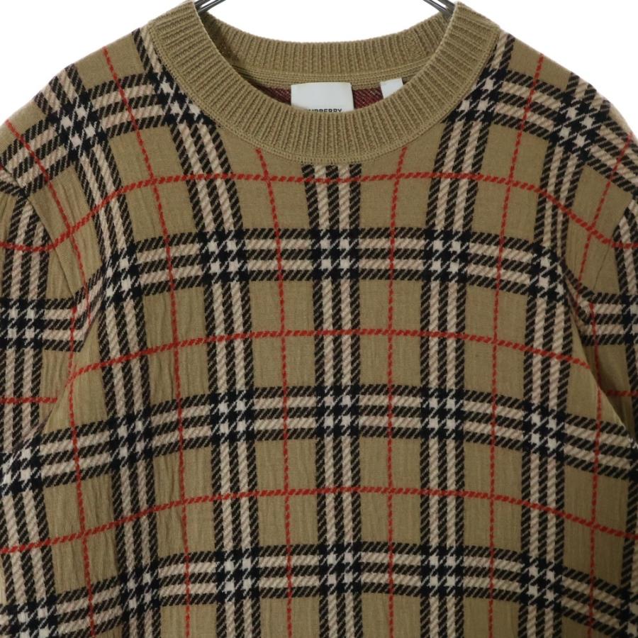 BURBERRY（バーバリー） ノバチェック クルーネックニットセーター