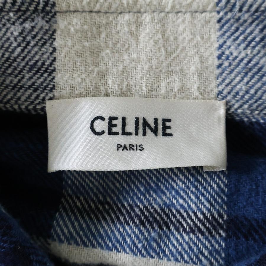 CELINE（セリーヌ） 24SS OVERSIZED SHIRT IN CHECKED COTTON オーバー