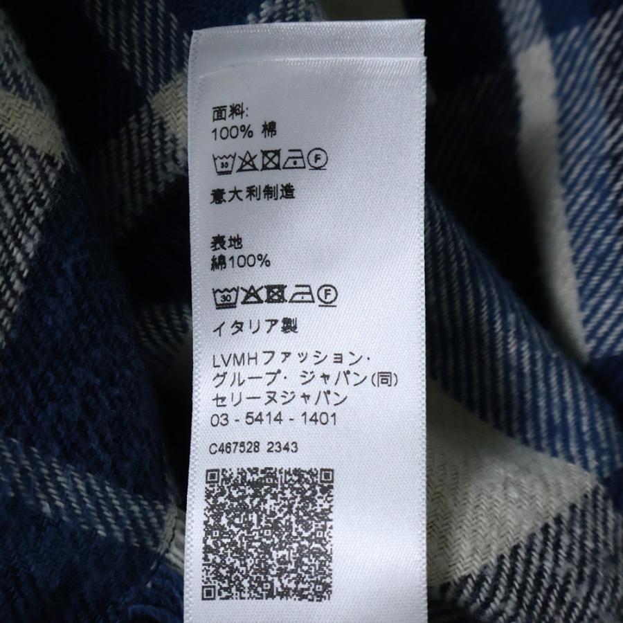 CELINE（セリーヌ） 24SS OVERSIZED SHIRT IN CHECKED COTTON オーバー