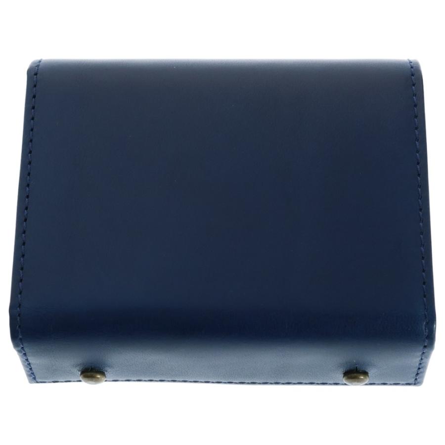 NO BRAND ノーブランド MILLEFOGLIE ミッレフォッリエ 二つ折り財布 ブルー NO BRAND ノーブランド MILLEFOGLIE ミッレフォッリエ 二つ折り財布